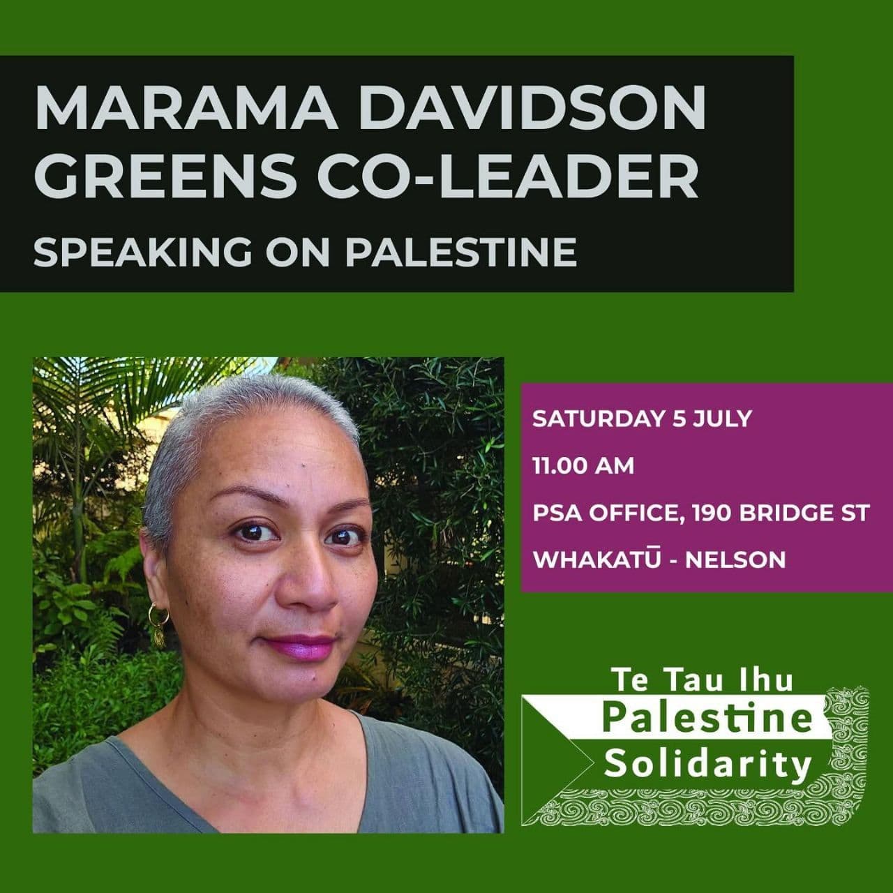 MARAMA DAVIDSON GREENS CO-LEADER