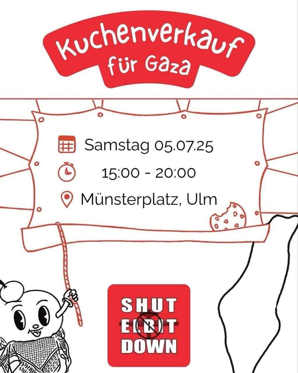 kuchenverkauf für Gaza