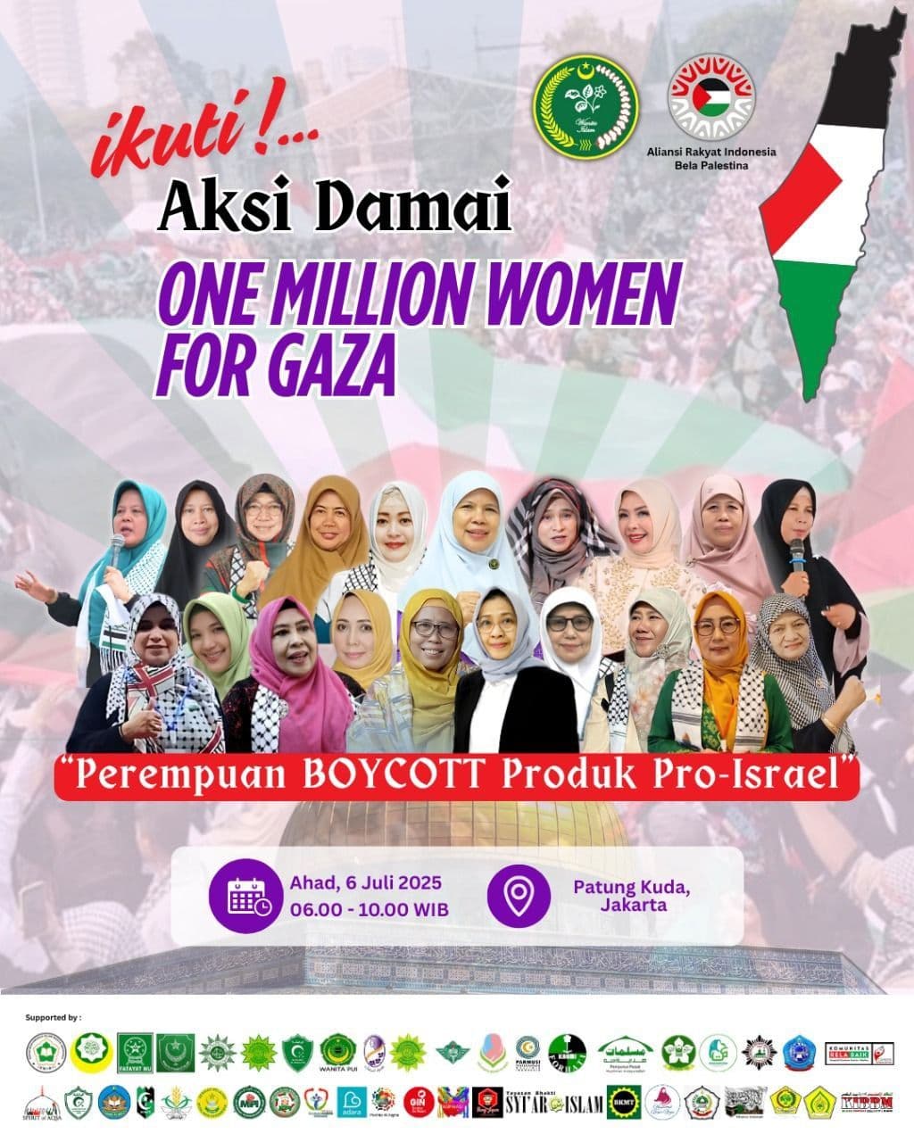 Ikuti Aksi Damai: ONE MILLION WOMEN FOR GAZA