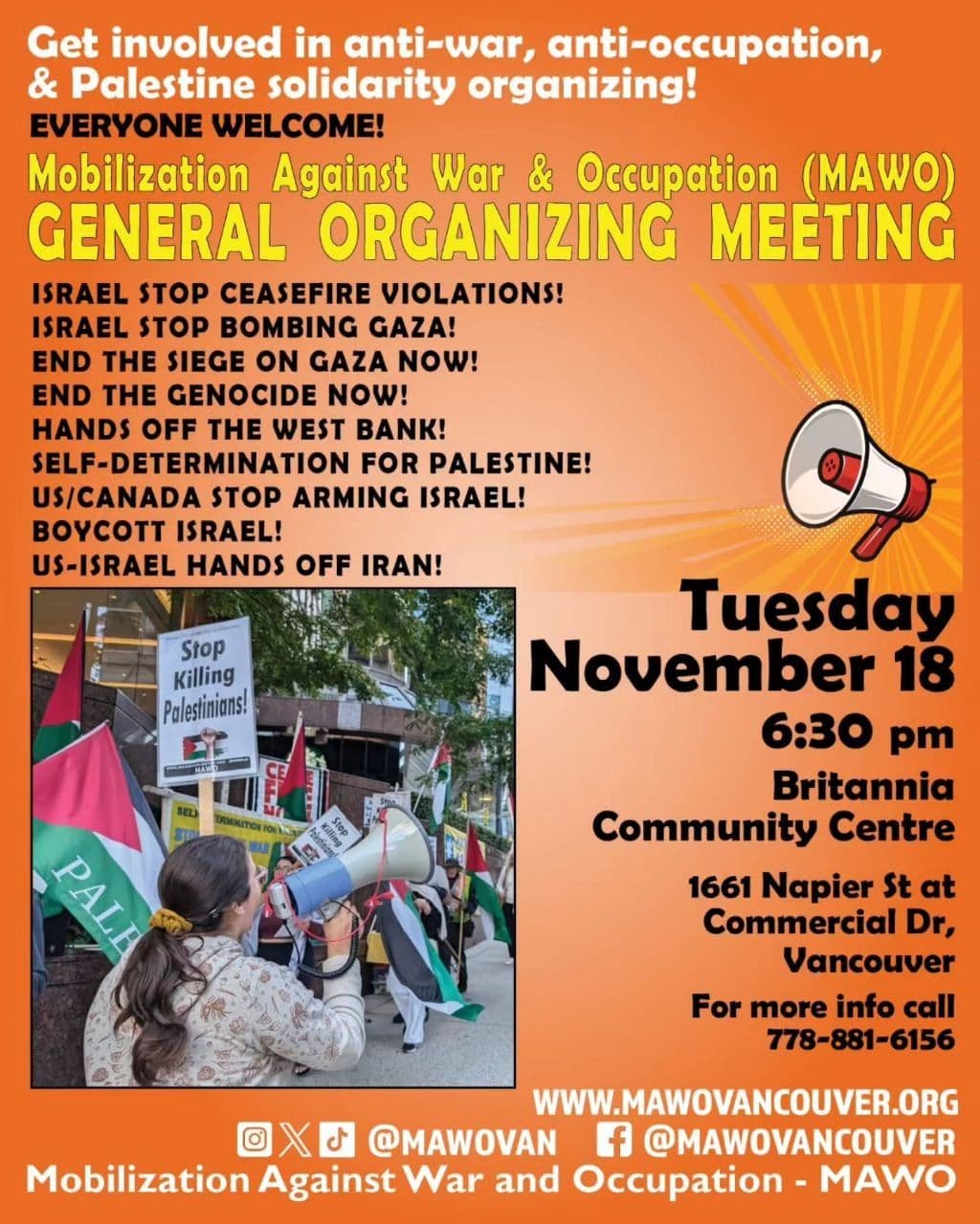 GENERAL ORGANIZING MEETING