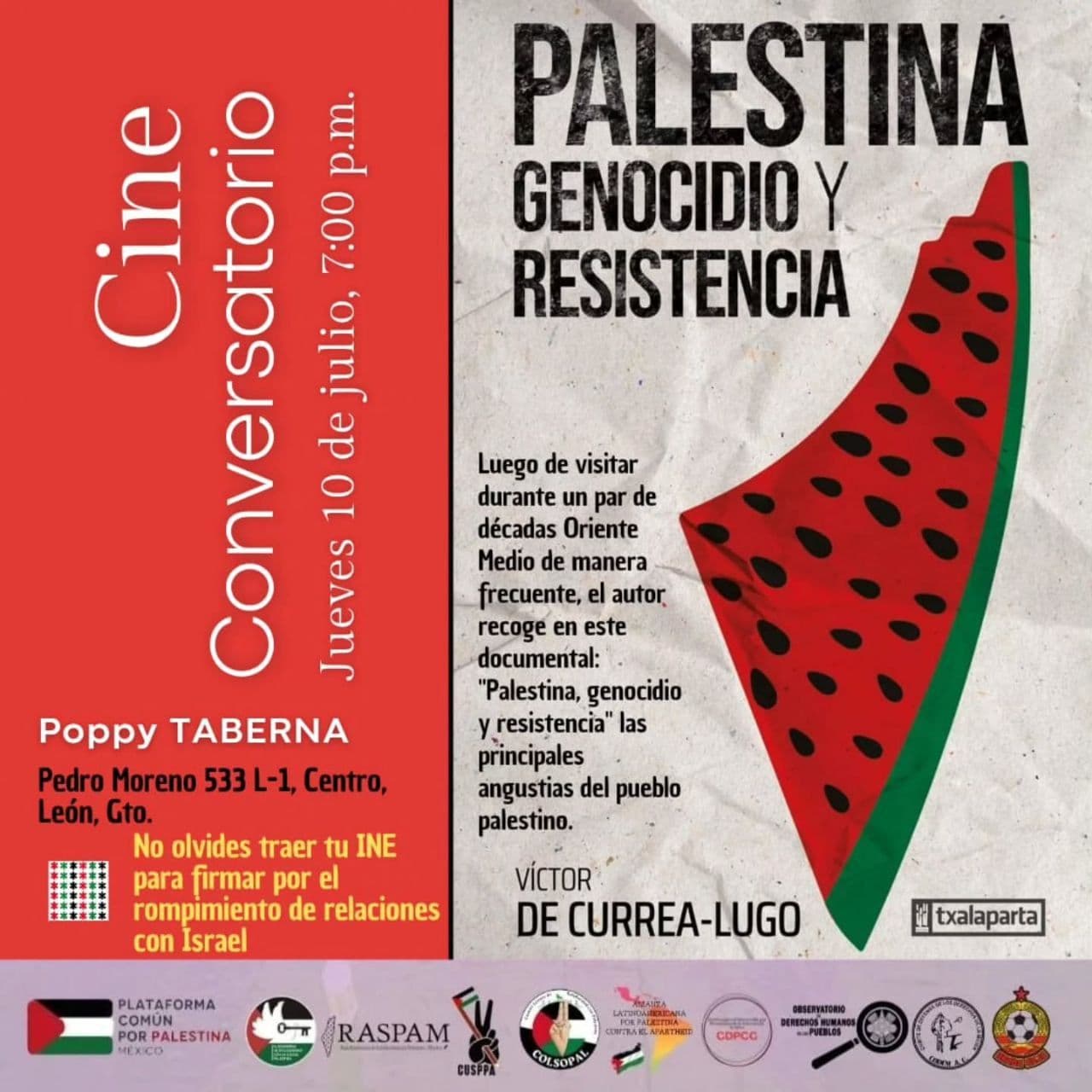 CINE CONVERSATORIO POR PALESTINA