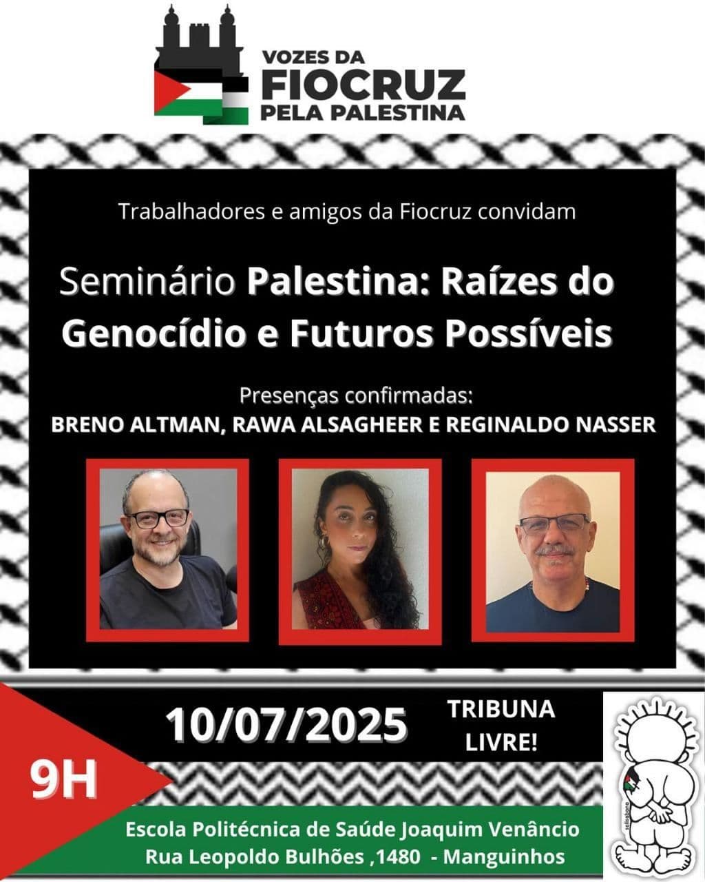 Seminário Palestina: Raízes do Genocídio e Futuros Possíveis