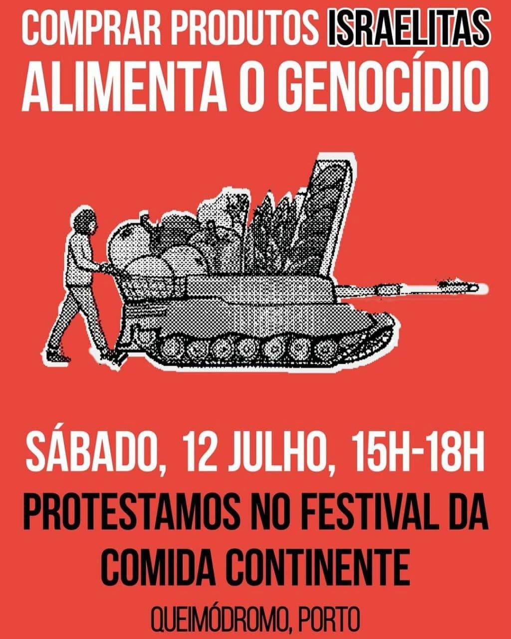 COMPRAR PRODUTOS ISRAELITAS ALIMENTA O GENOCÍDIO