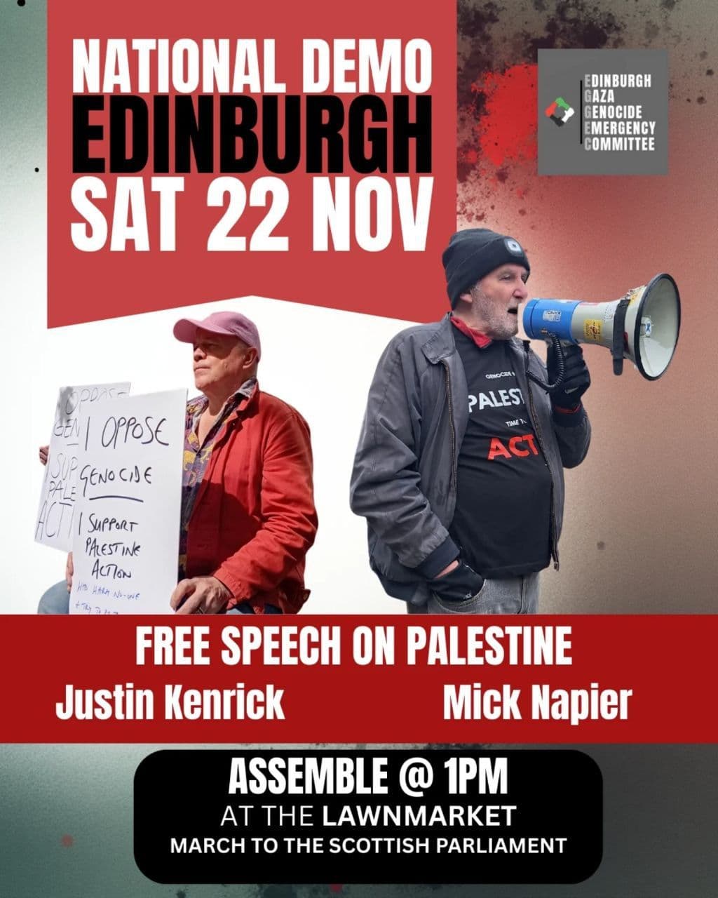 NATIONAL DEMO EDINBURGH