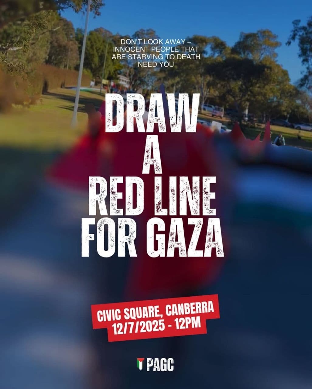 DRAW RED LINE FOR GAZA