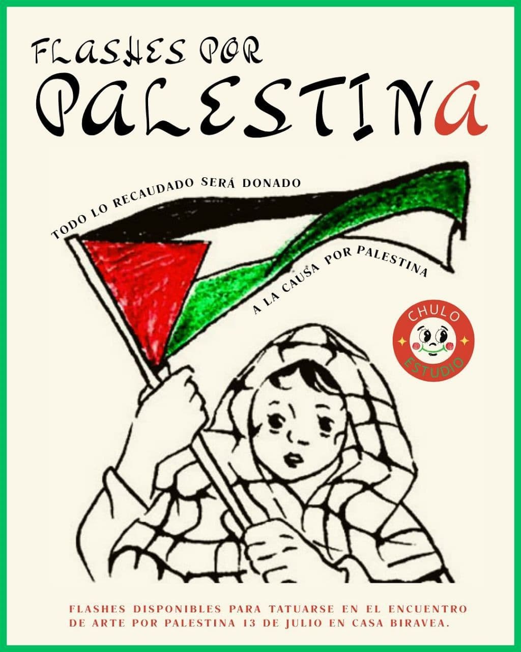Tatúate un flash solidario y suma tu apoyo a la causa por Palestina 