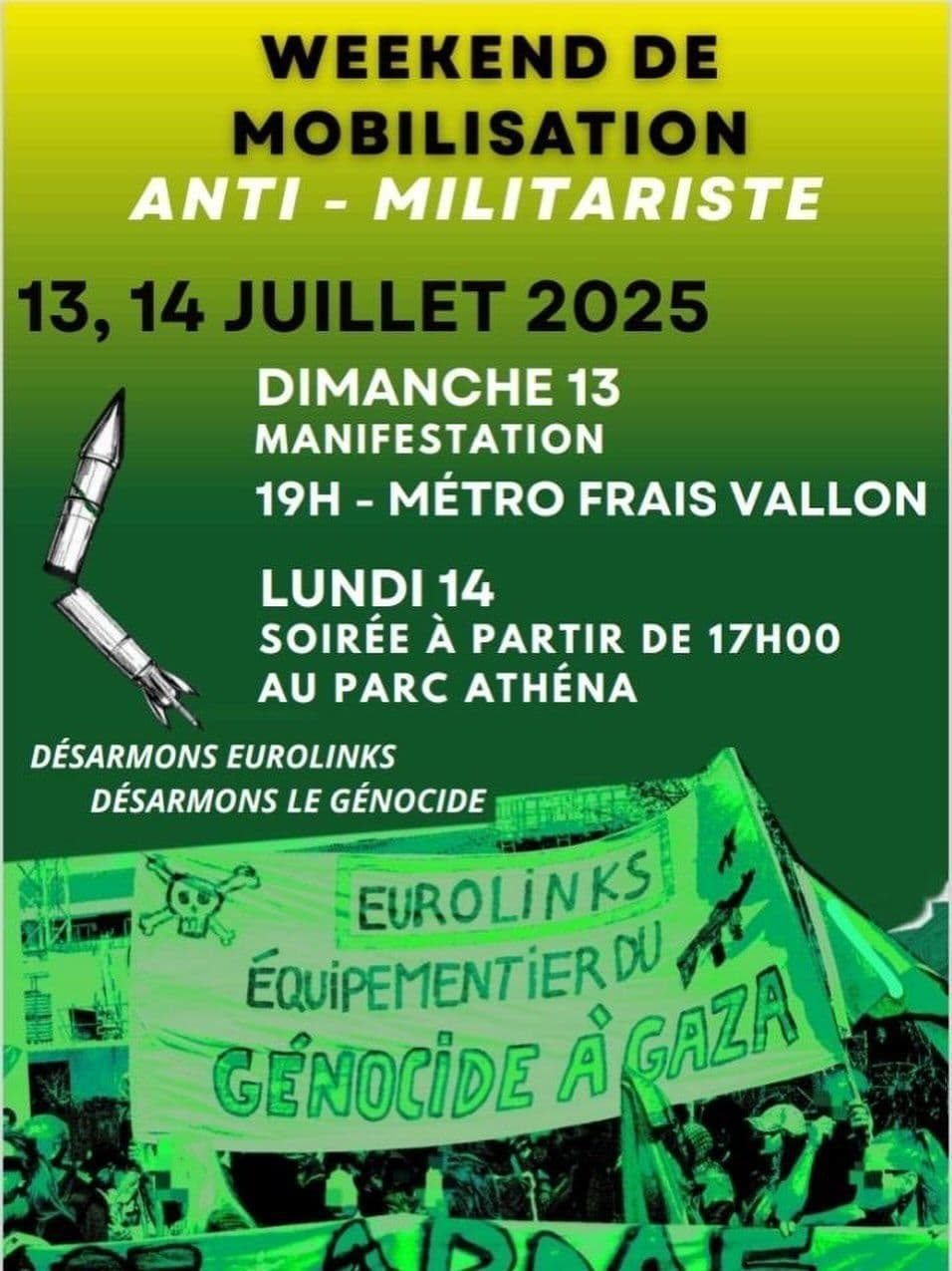 WEEKEND DE MOBILISATION CONTRE EUROLINKS 