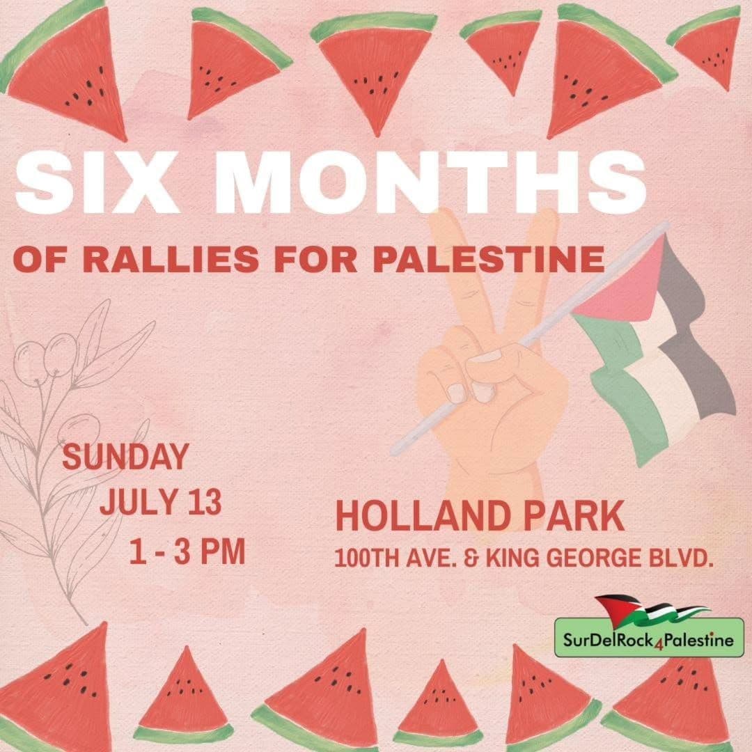 SIX MONTHS OF RALLIES FOR PALESTINE
