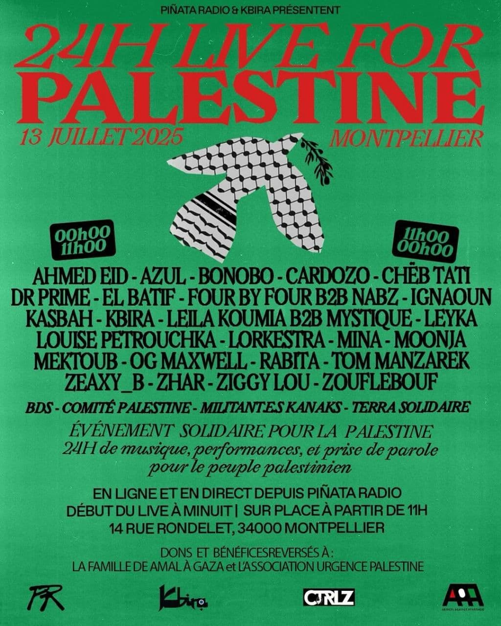 24H LIVE FOR PALESTINE
