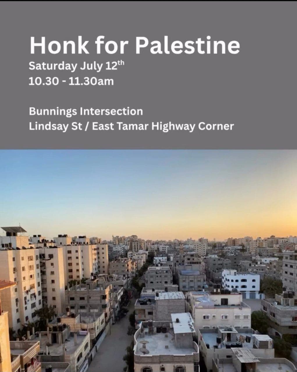 Honk for Palestine