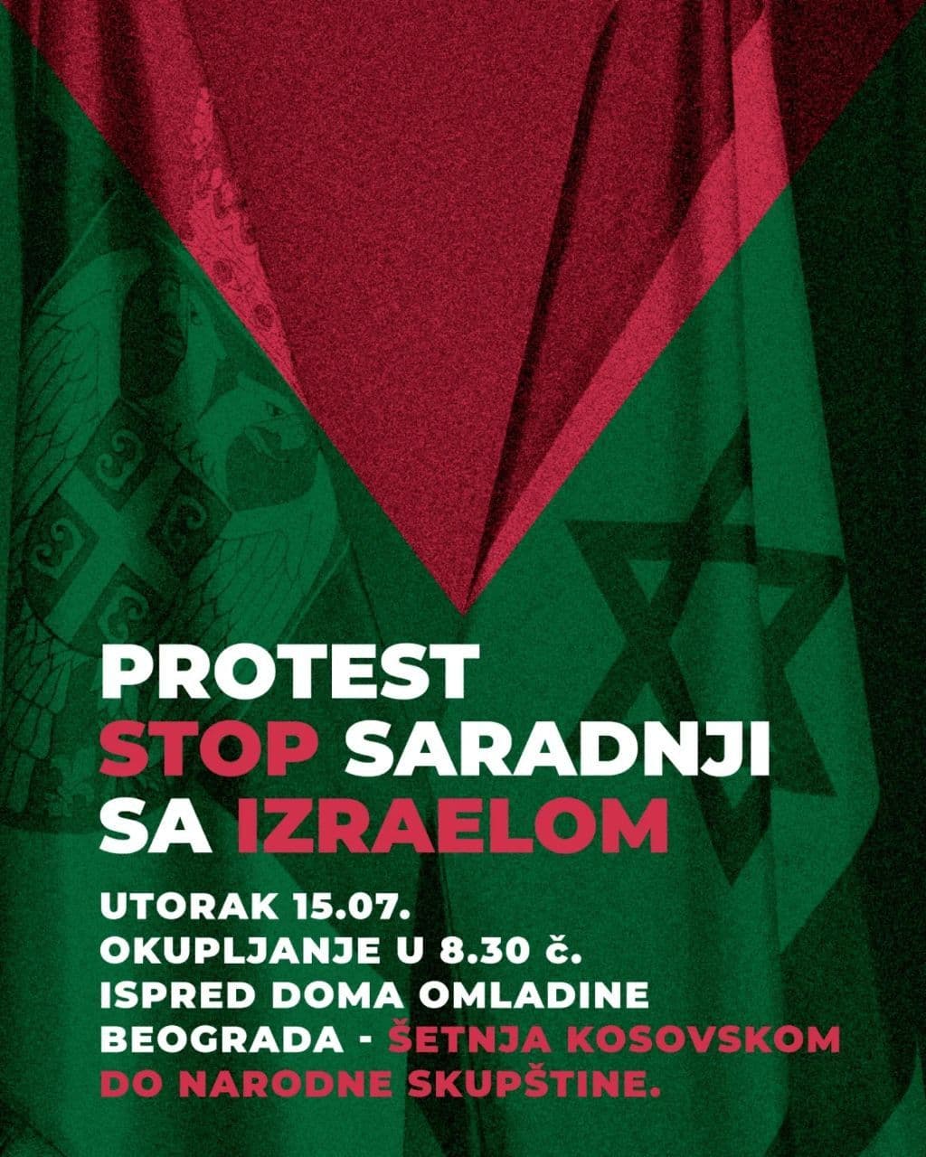PROTEST STOP SARADNJI SA IZRAELOM