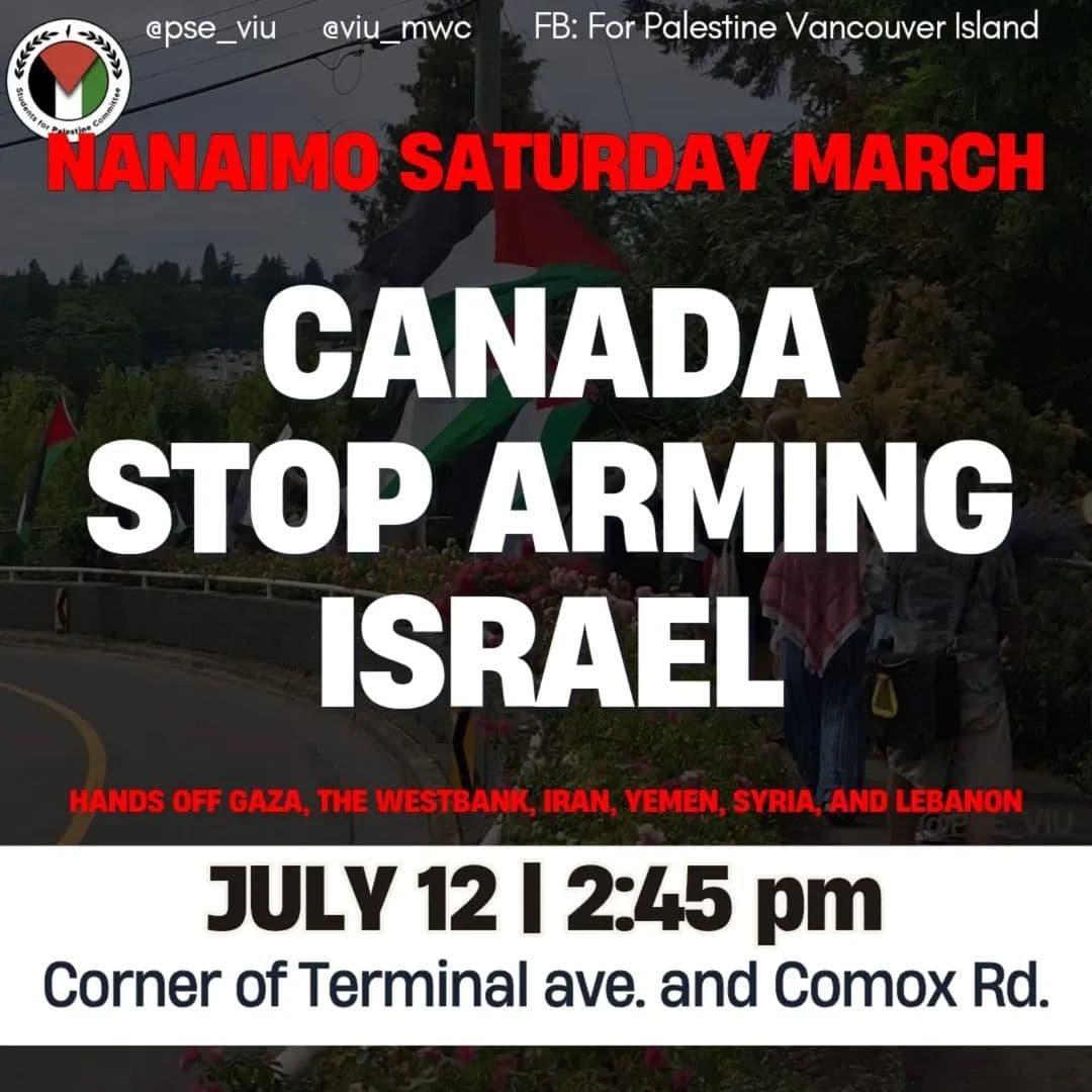 CANADA STOP ARMING ISRAEL