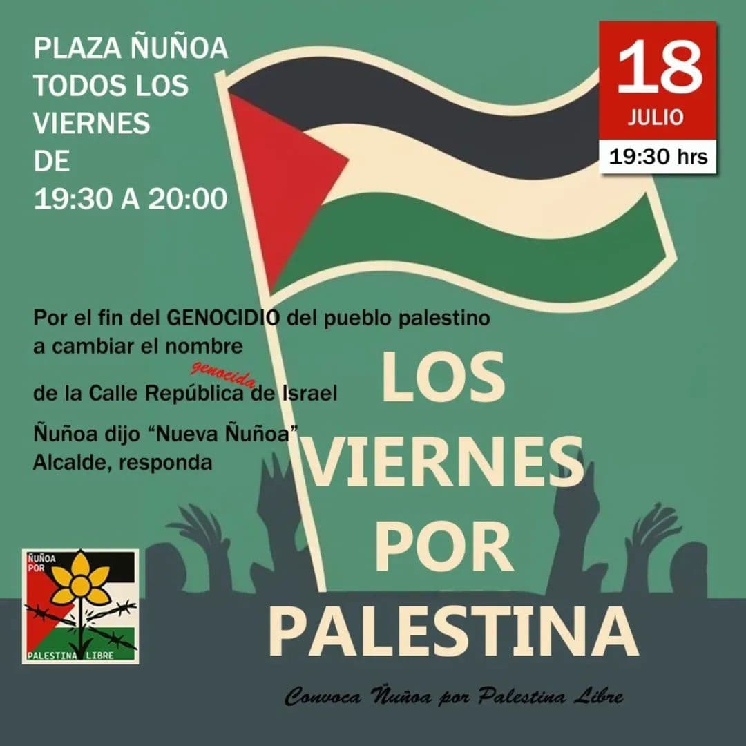 LOS VIERNES POR PALESTINA LIBRE PALESTINA