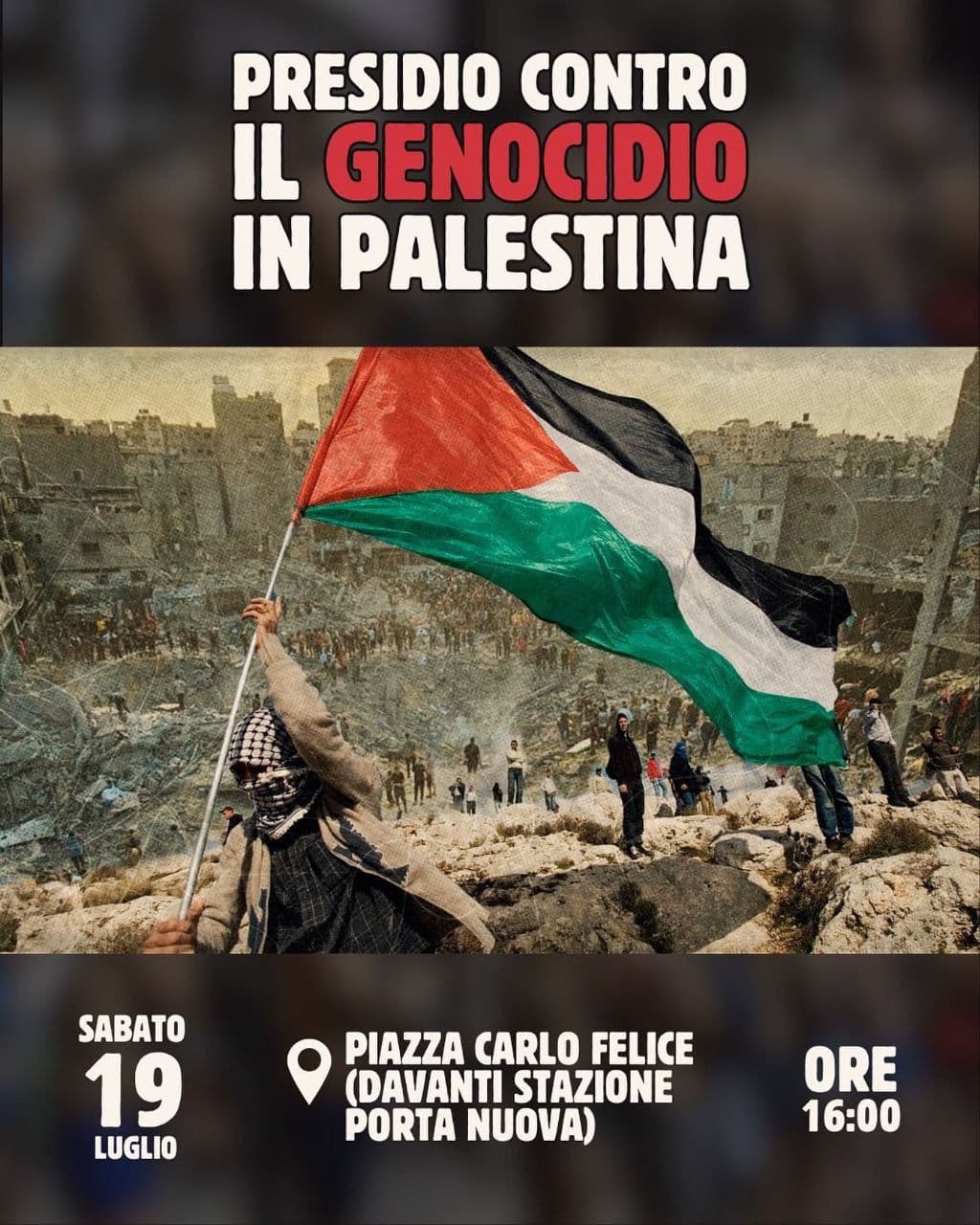 PRESIDIO CONTRO IL GENOCIDIO IN PALESTINA