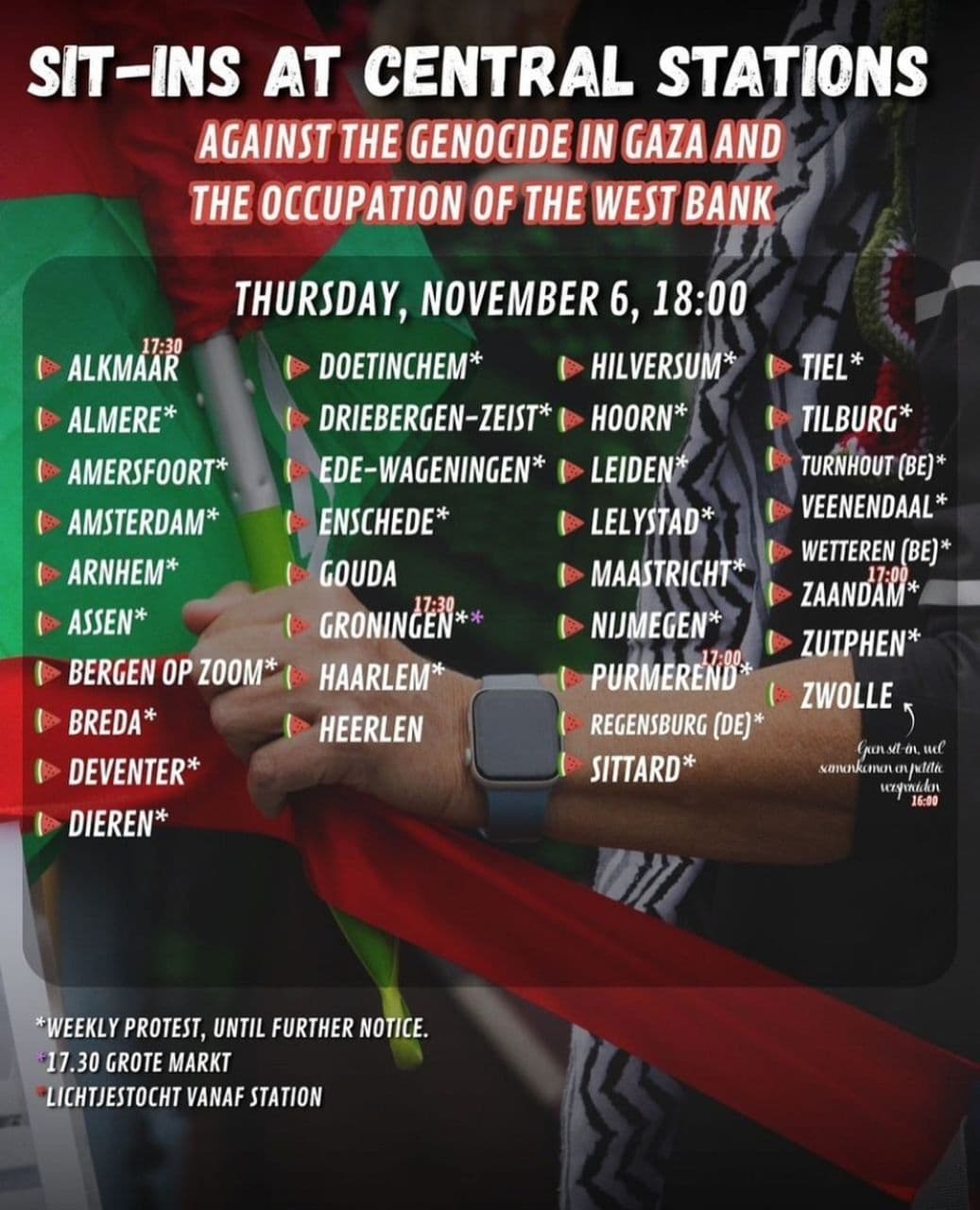 SIT-INS AT CENTRAL STATIONS / Heerlen