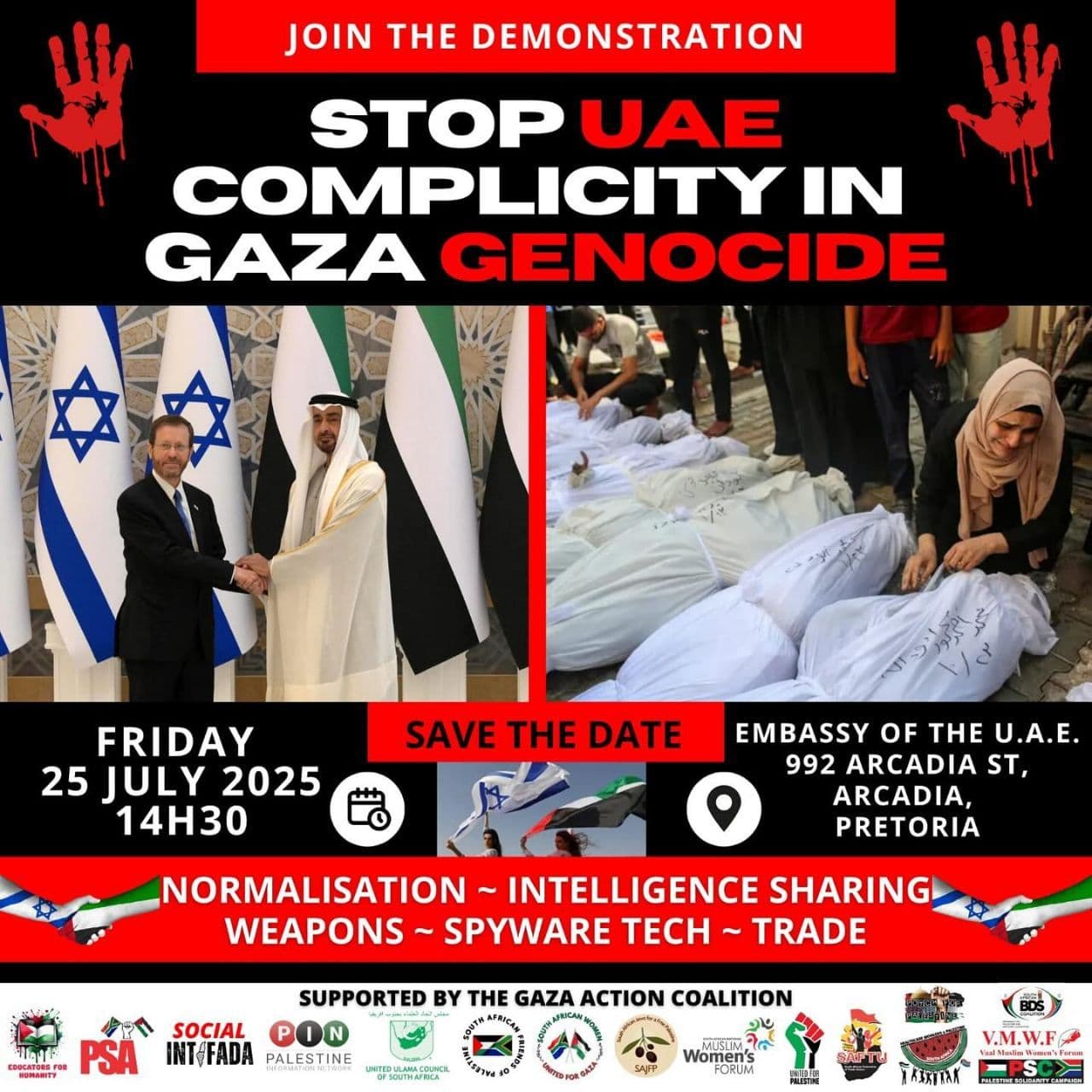 STOP UAE COMPLICITY IN GAZA GENOCIDE