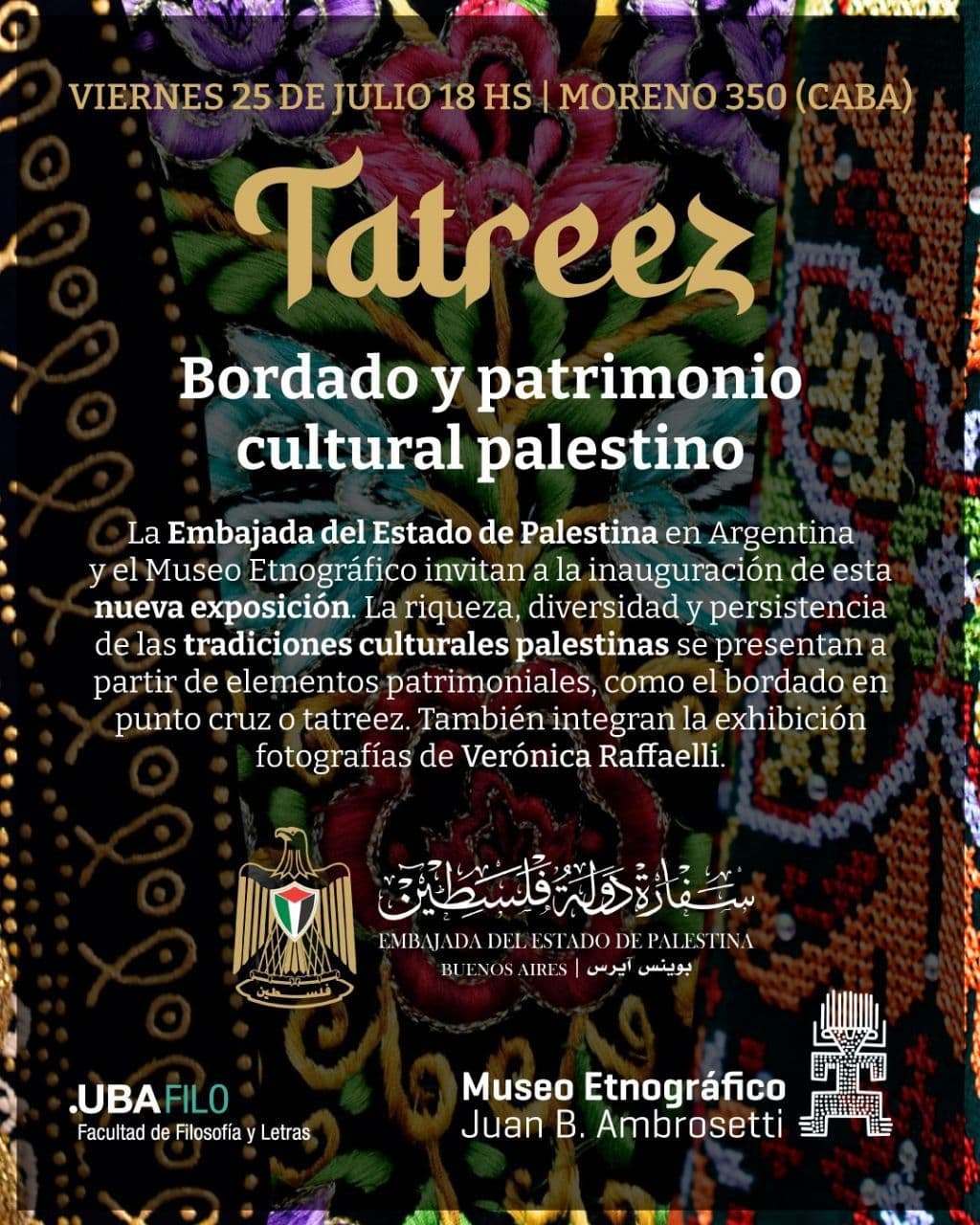 "Tatreez: Bordado y patrimonio cultural palestino"