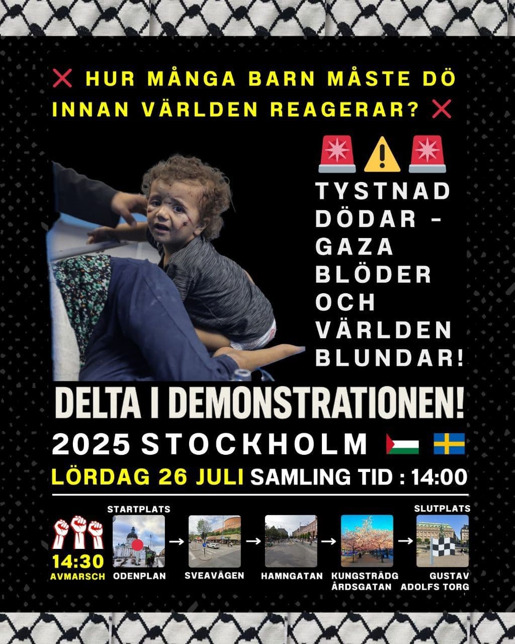 DELTA I DEMONSTRATIONEN!