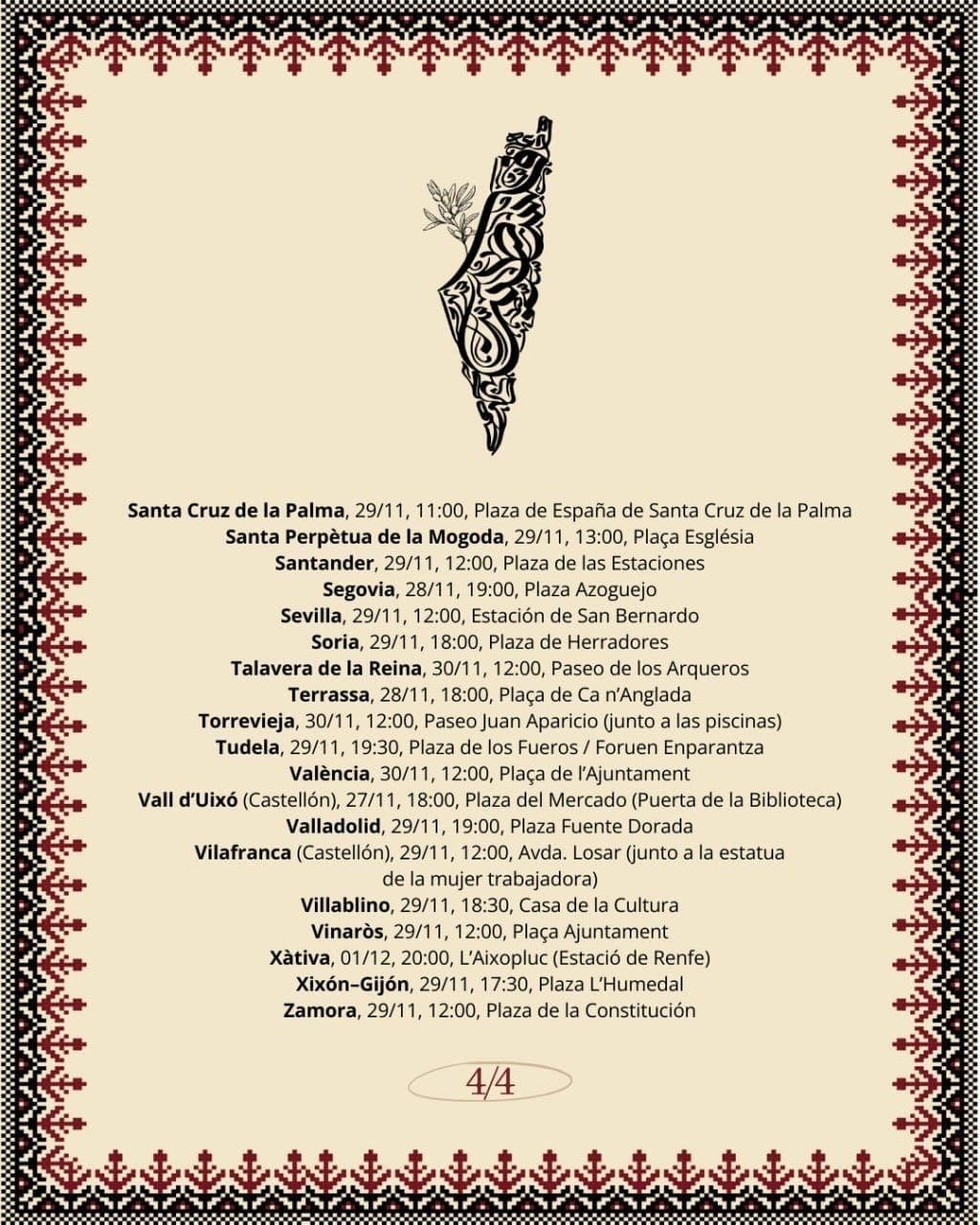 Viva Palestina libre / Talavera de la Reina