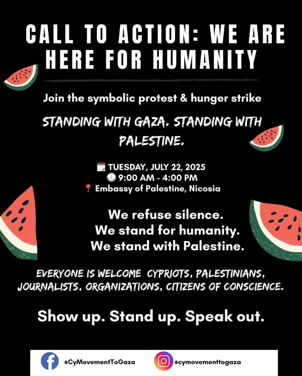 CALL TO ACTION: WE ARE HERE FOR HUMANITY
