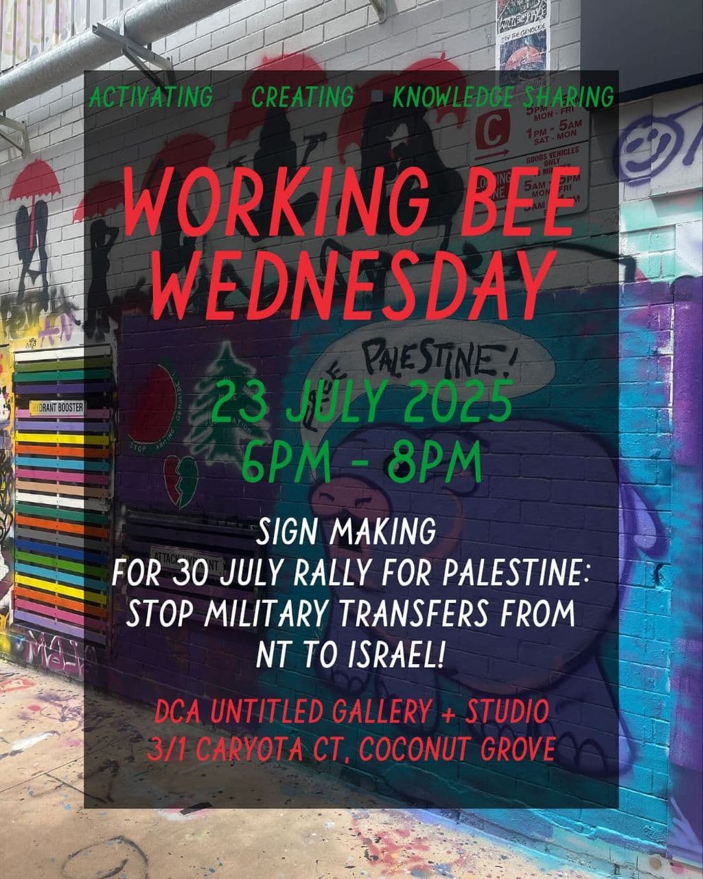 WORKING BEE WEDNESDAY