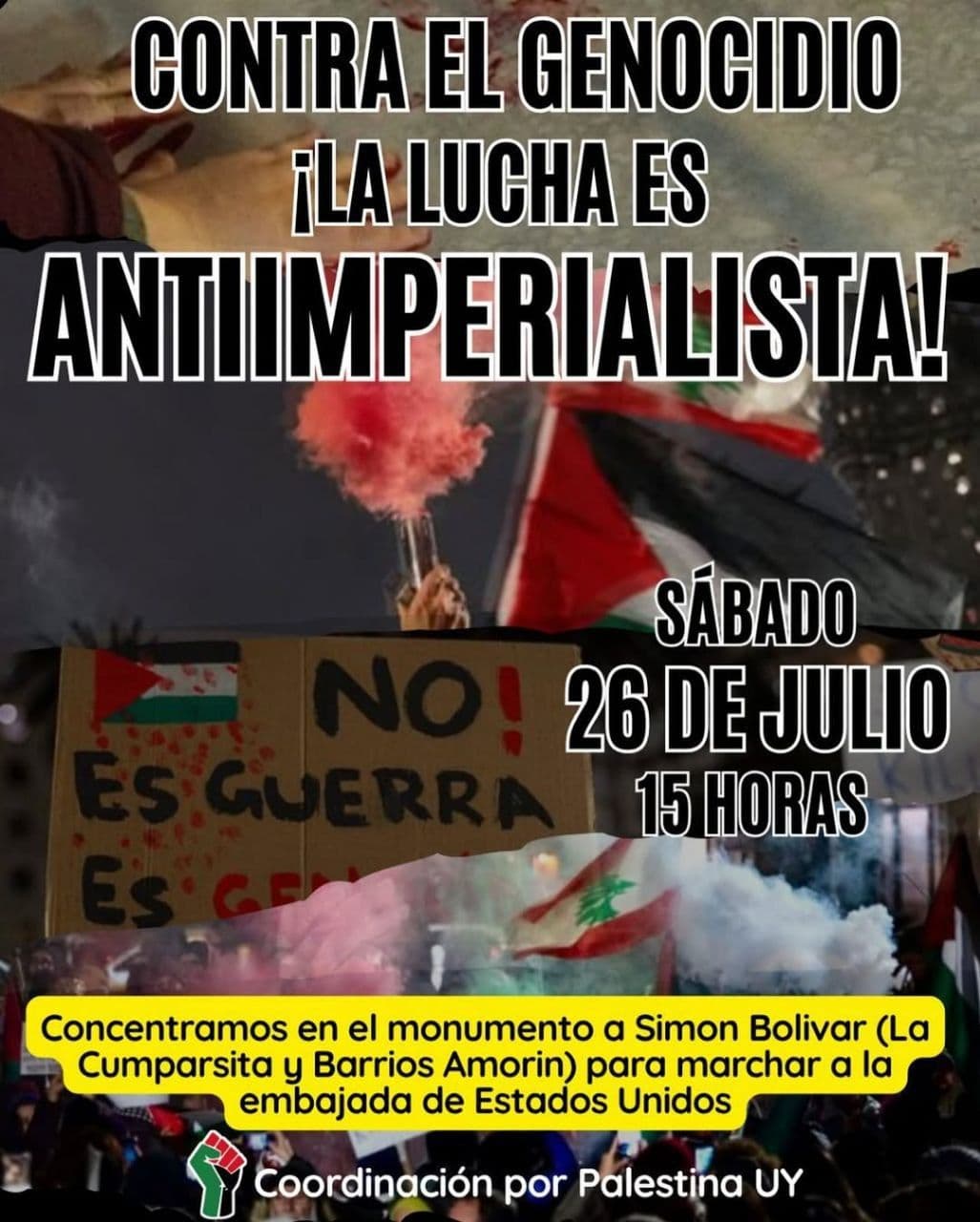 CONTRA EL GENOCIDIO ¡LA LUCHA ES ANTIIMPERIALISTA!
