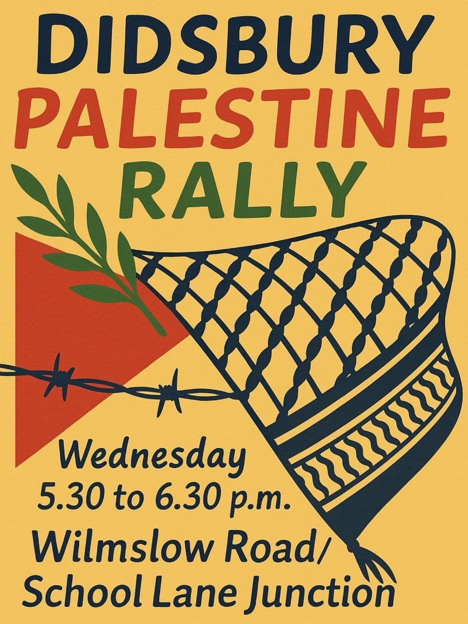 DIDSBURY PALESTINE RALLY