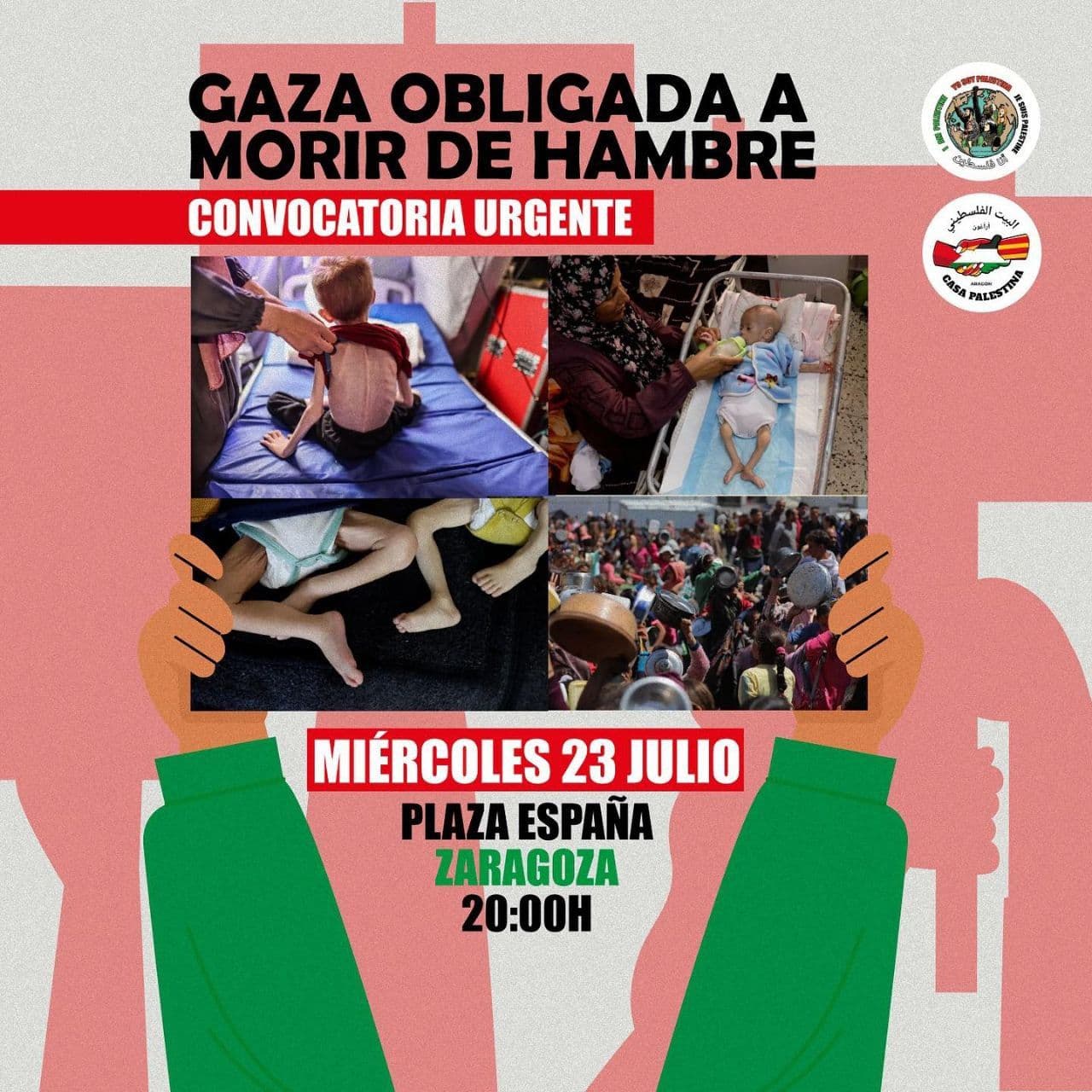GAZA OBLIGADA A MORIR DE HAMBRE