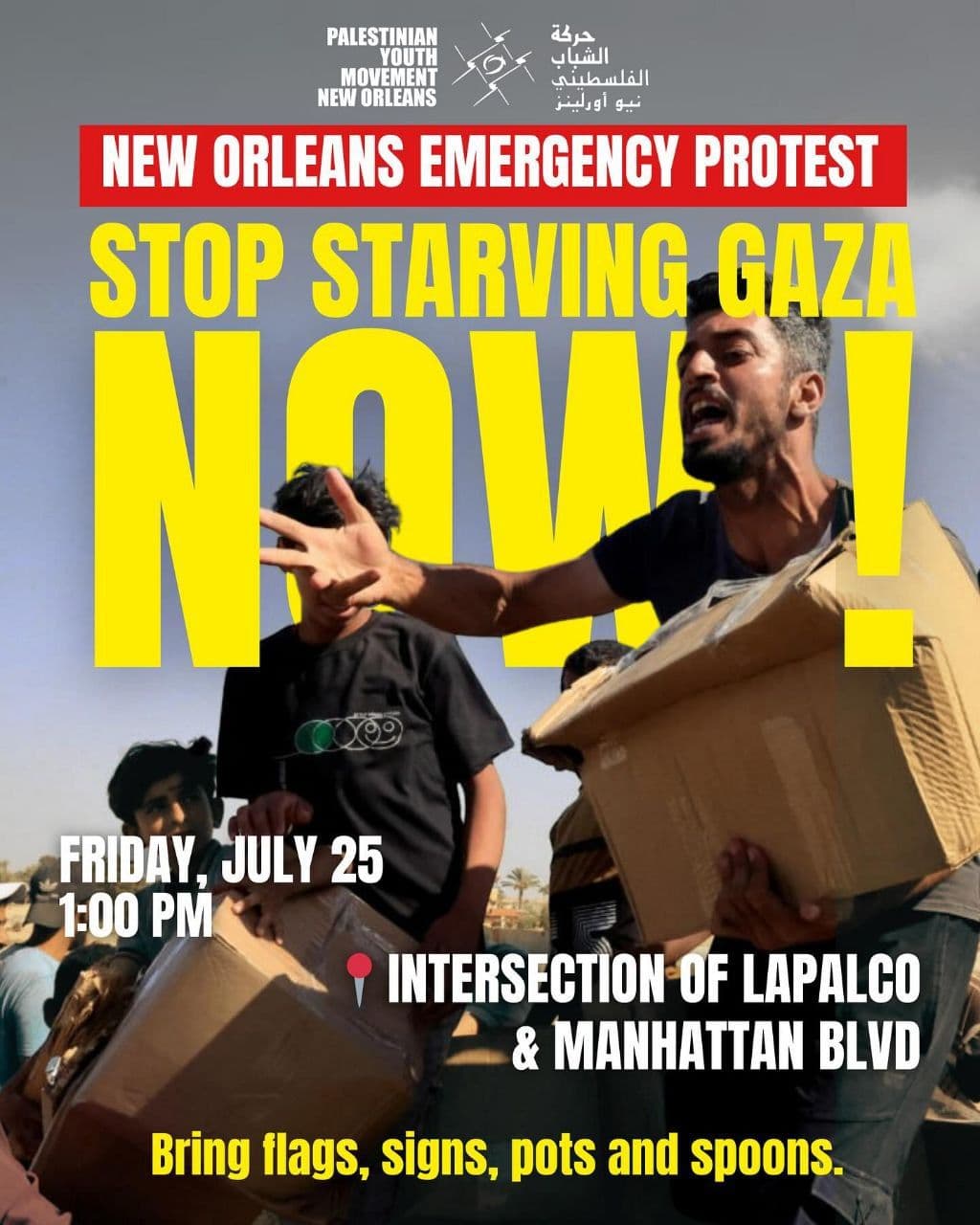 NEW ORLEANS EMERGENCY PROTEST