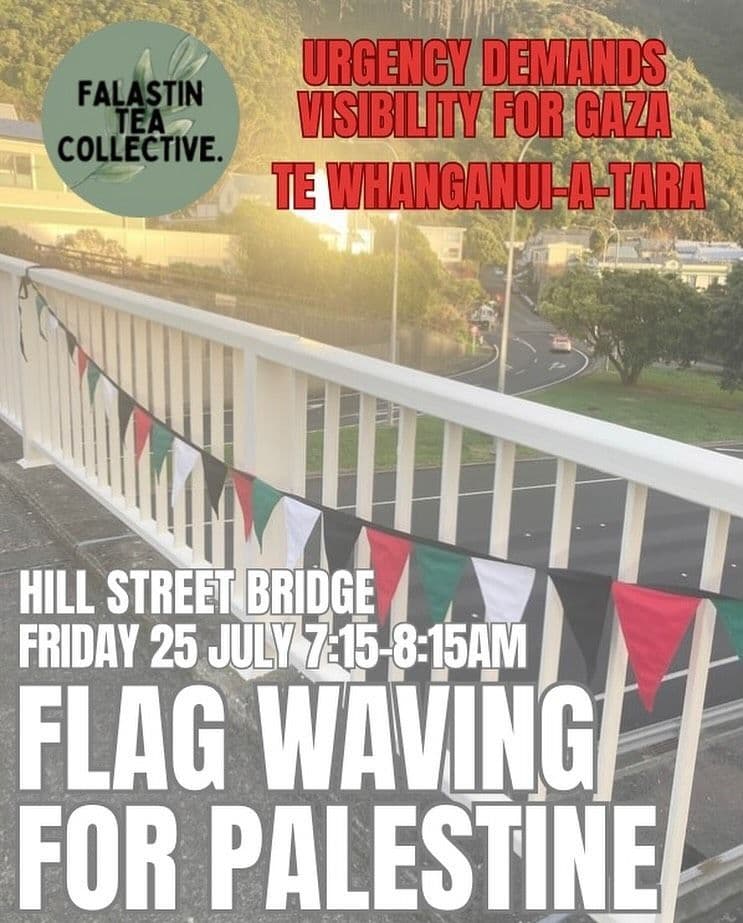 FLAG WAVING FOR PALESTINE