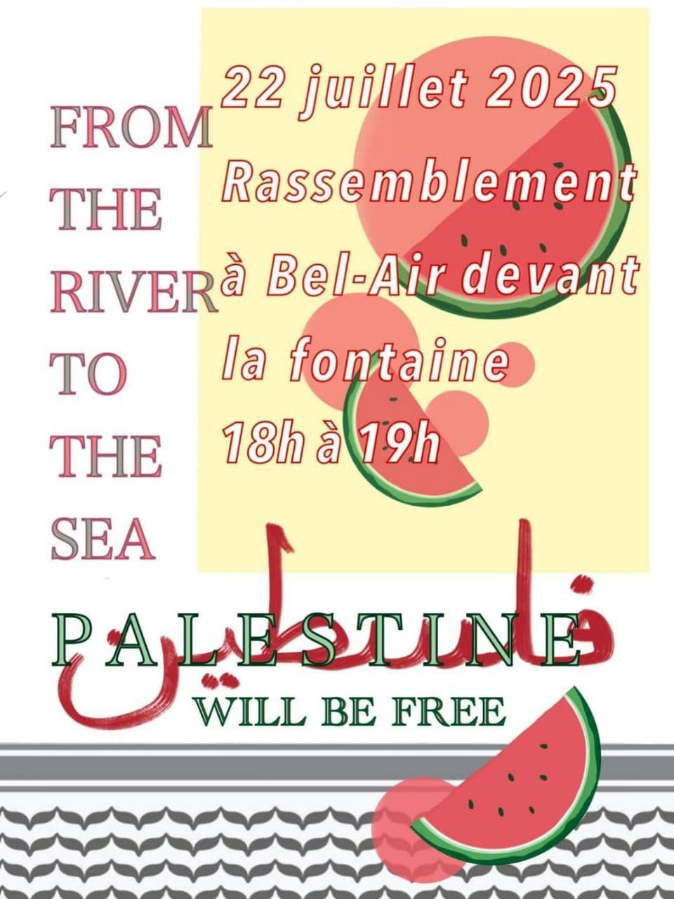 RASSEMBLEMENT AUJOURD’HUI POUR LA PALESTINE
