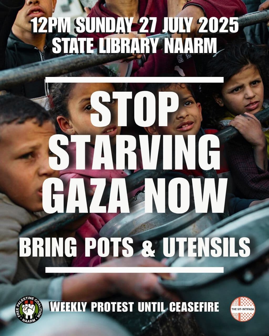 STOP STARVING GAZA NOW
