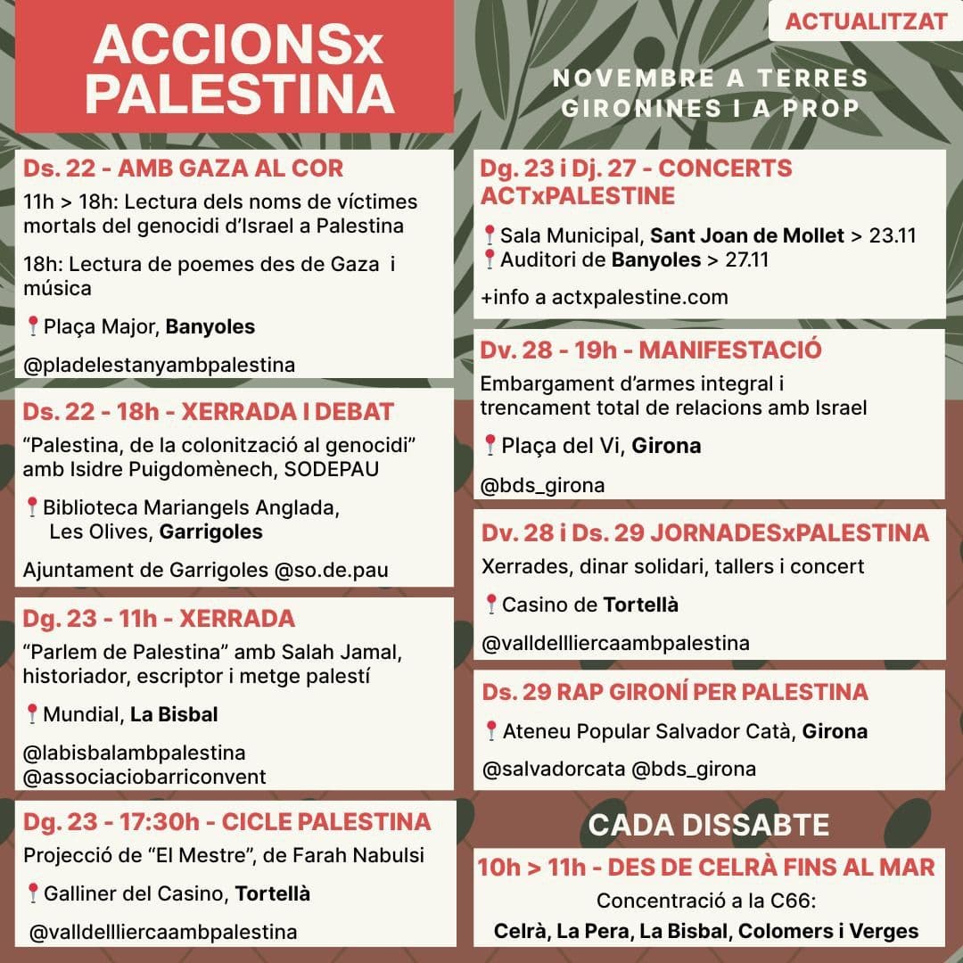 ACCIONS X PALESTINA / Garrigola