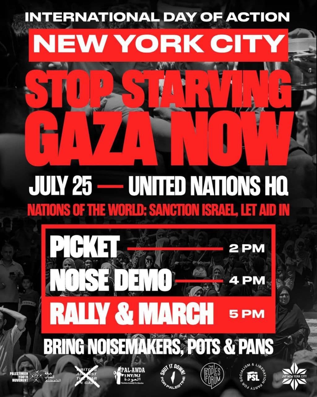 STOP STARVING GAZA NOW