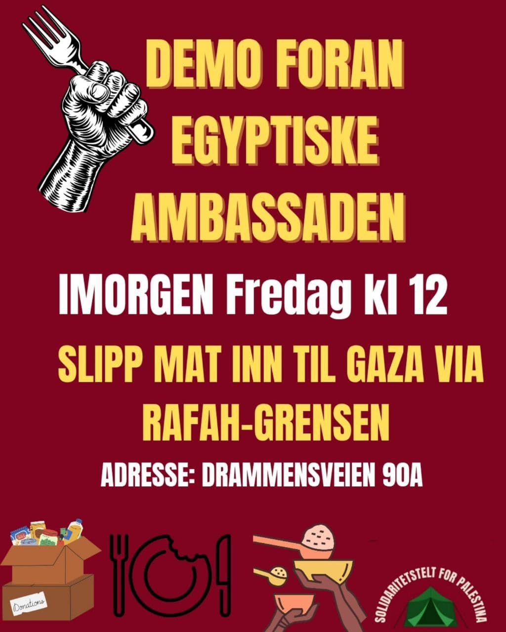 DEMO FORAN EGYPTISKE AMBASSADEN