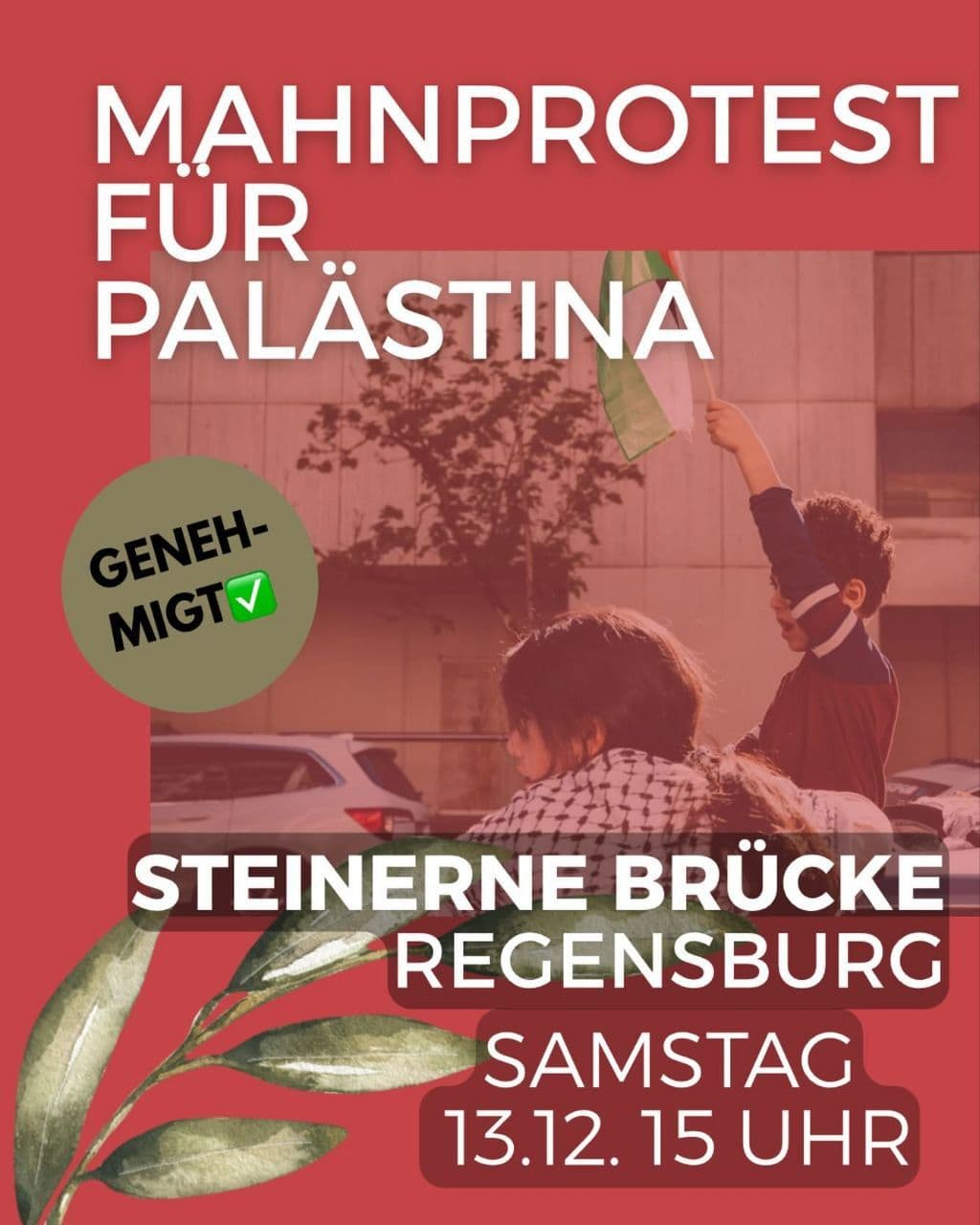 MAHNPROTEST FUR PALÄSTINA