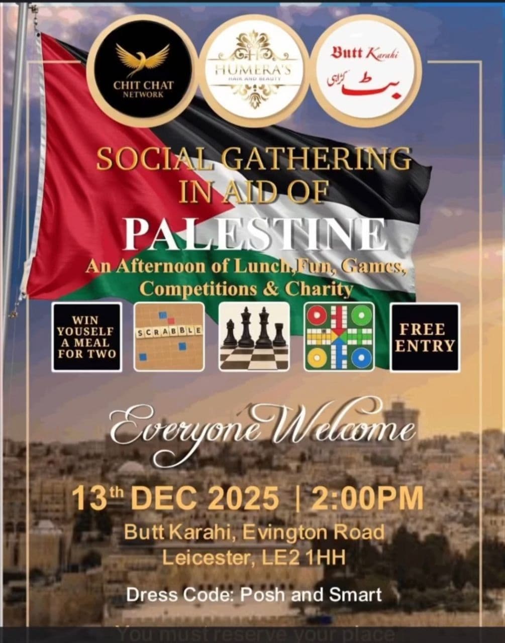 SOCIAL GATHERING IN AID OF PALESTINE