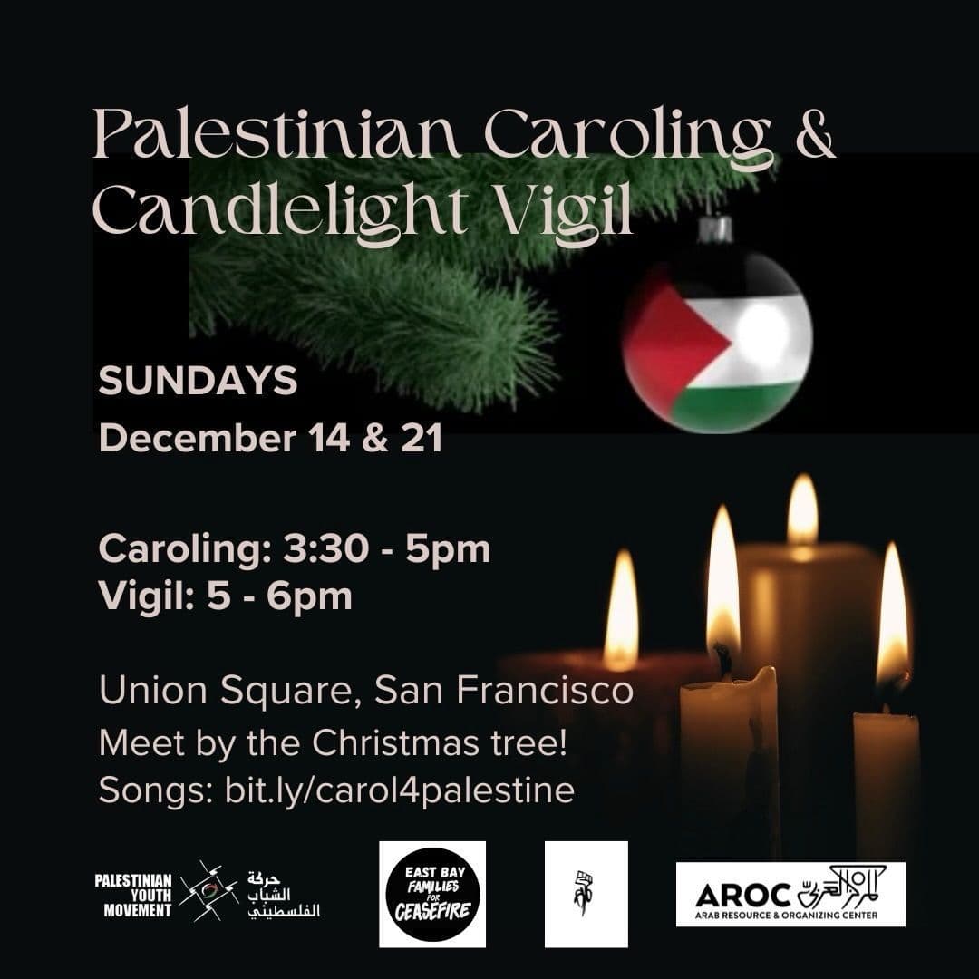 Palestinian Caroling & Candlelight Vigil