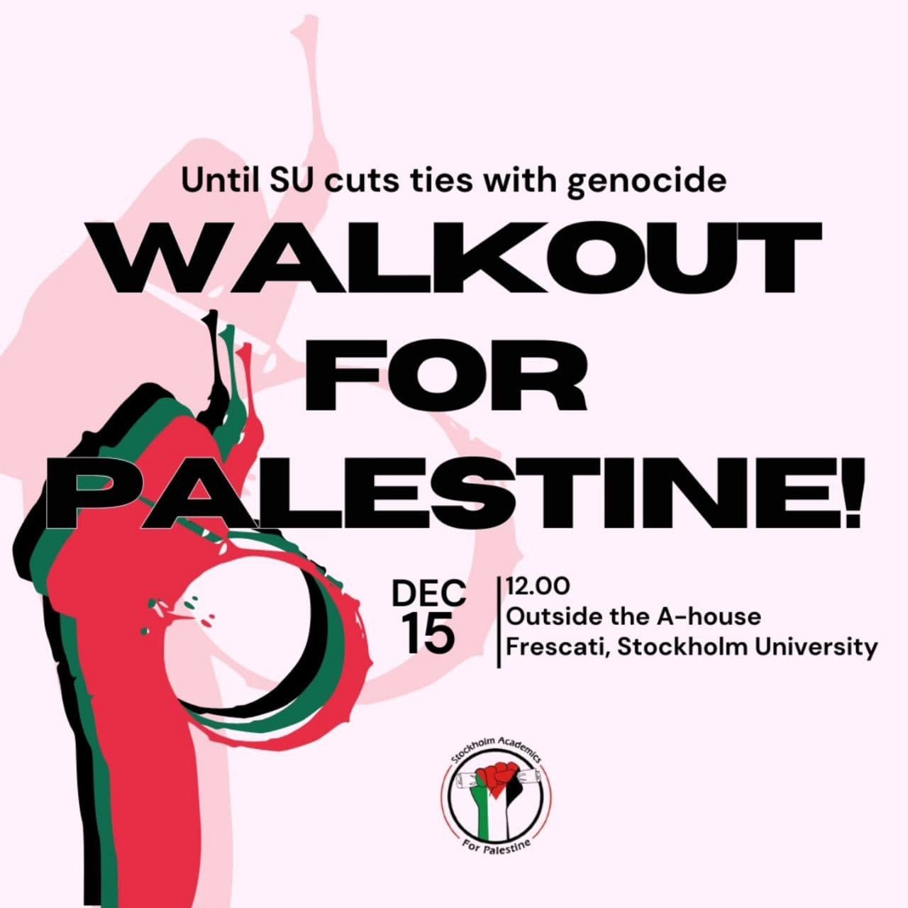 WALKOUT FOR PALESTINE!