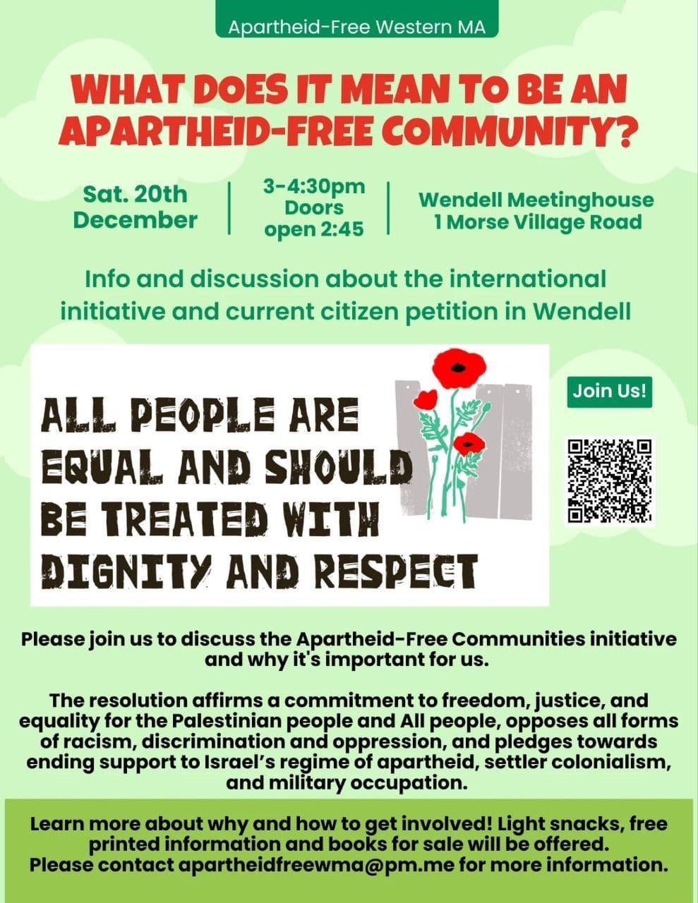 WHAT DOES IT MEAN TO BE AN APARTHEID-FREE COMMUNITY?