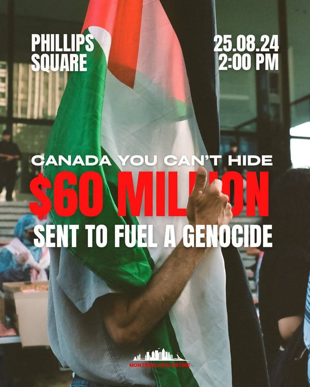 CANADA YOU CAN'T HIDE $60 MILESN SENT TO FUEL A GENOCIDE