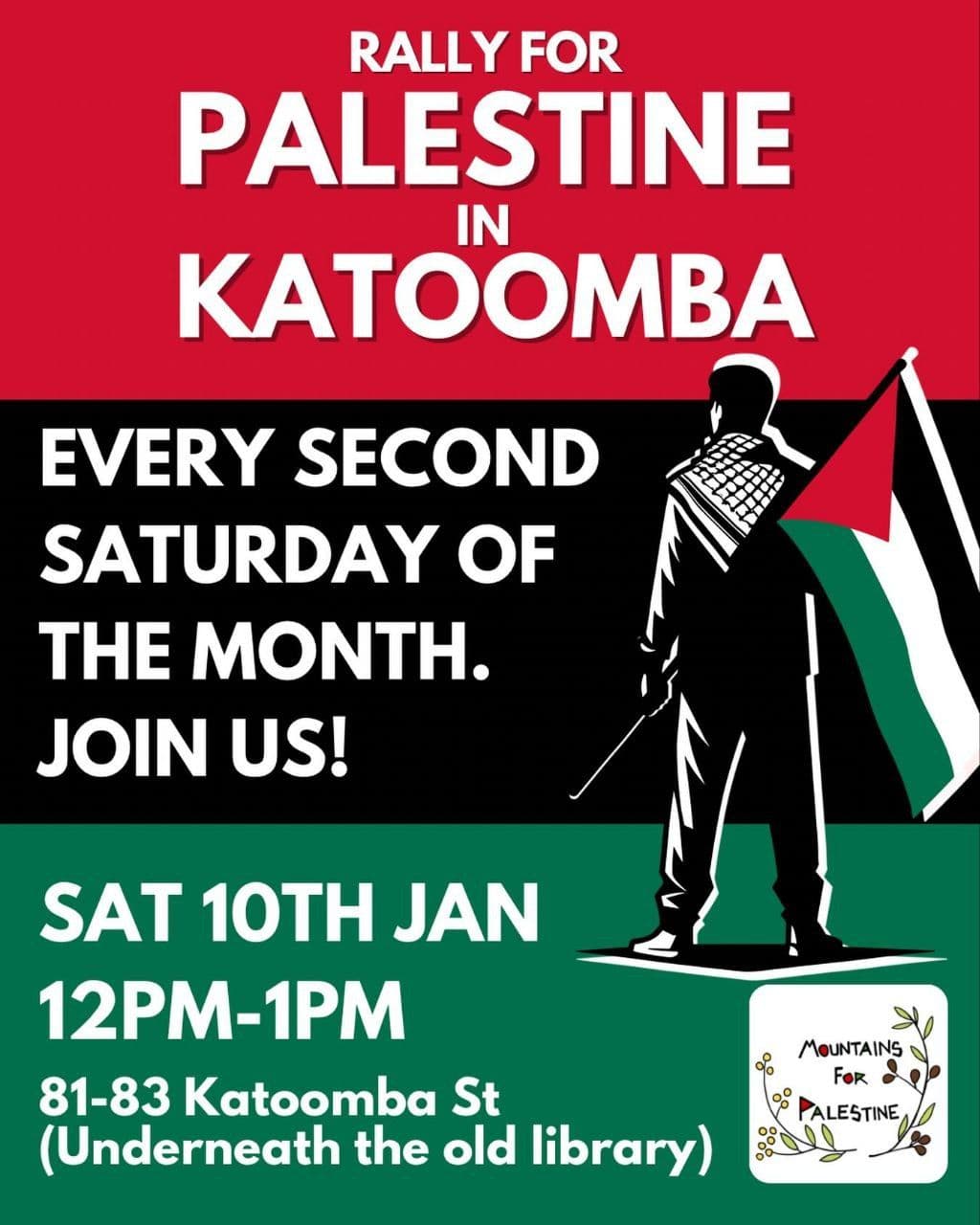 RALLY FOR PALESTINE IN KATOOMBA