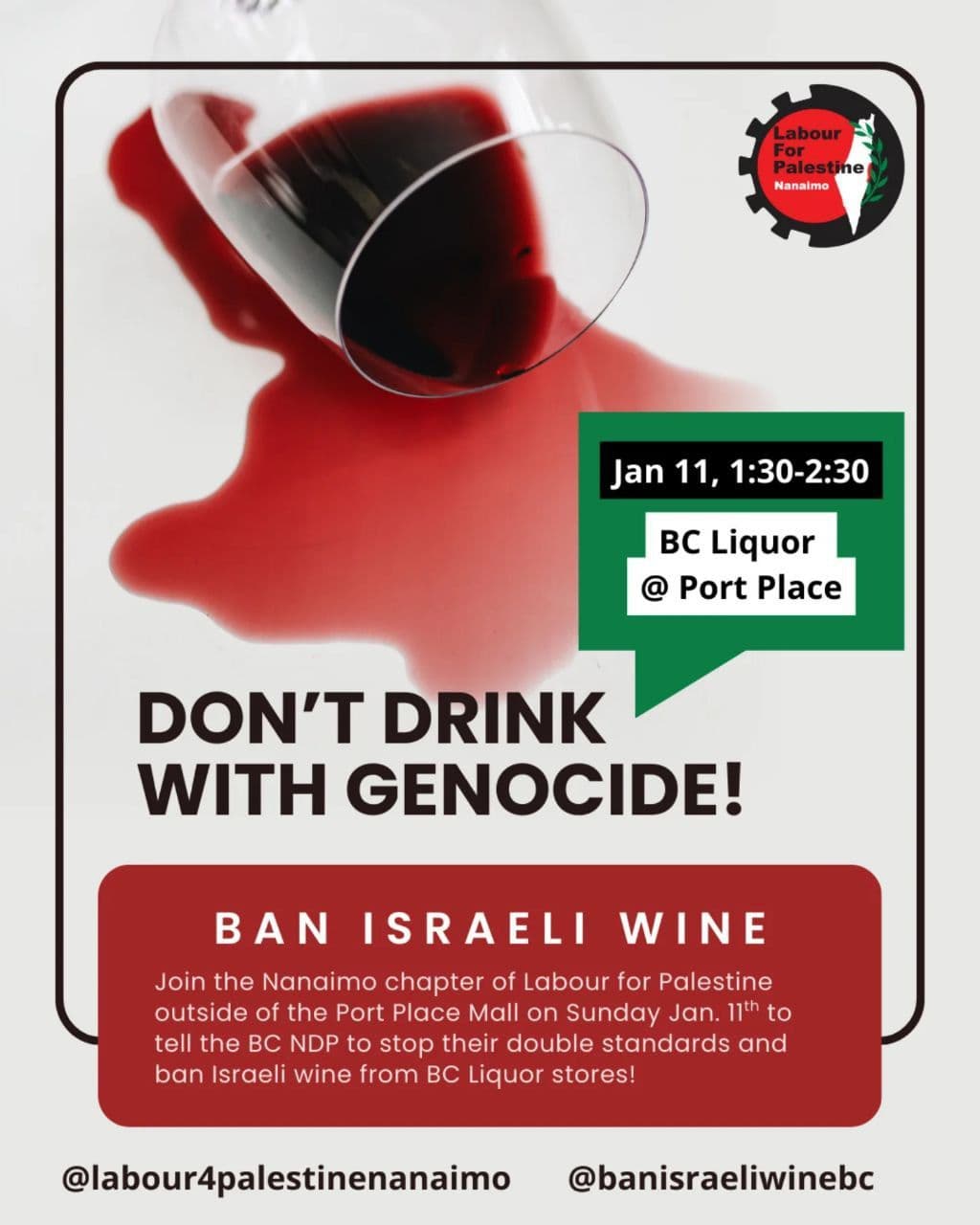 DON'T DRINK WITH GENOCIDE!