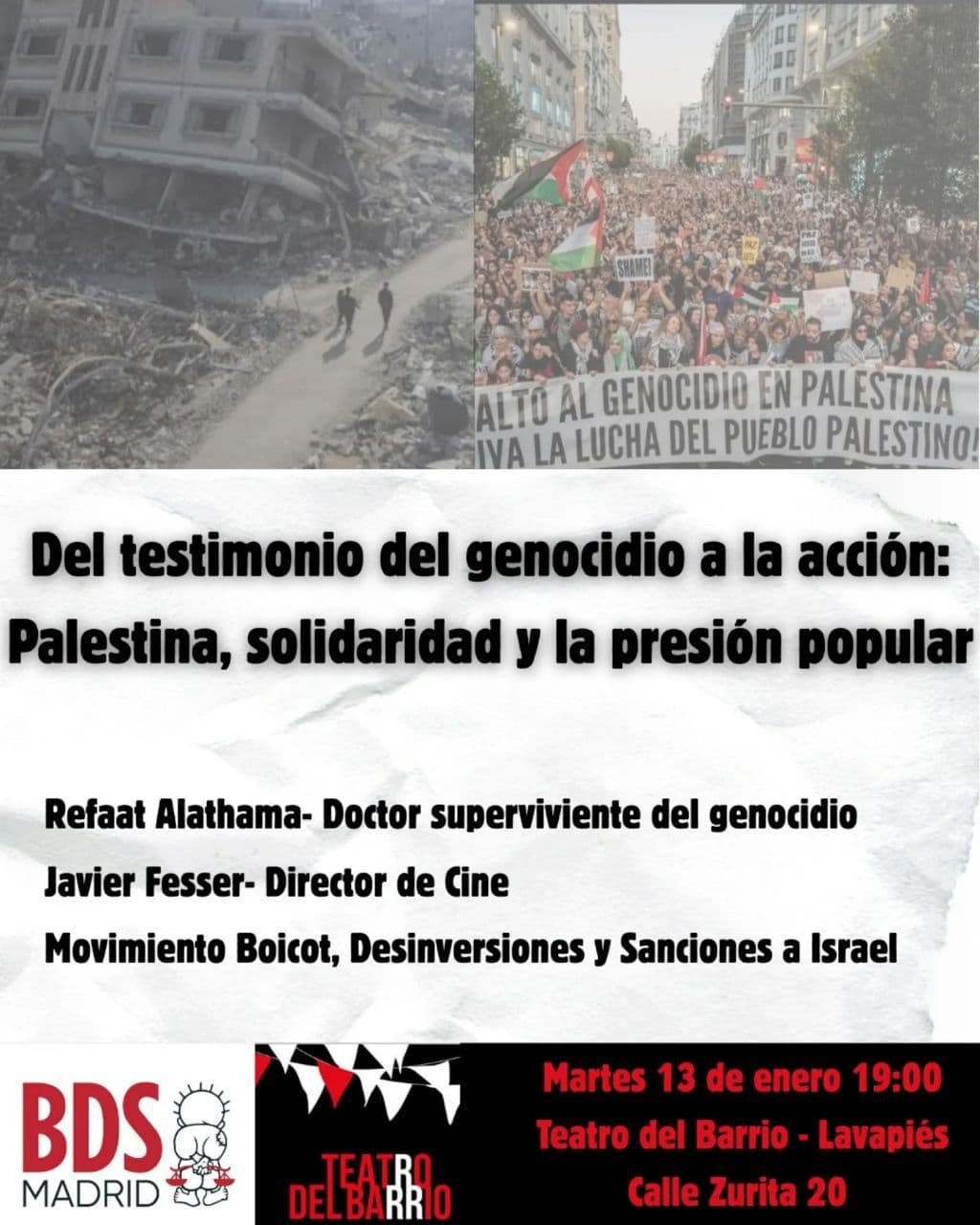 Del testimonio del genocidio a la acción: Palestina, solidaridad y la presión popular