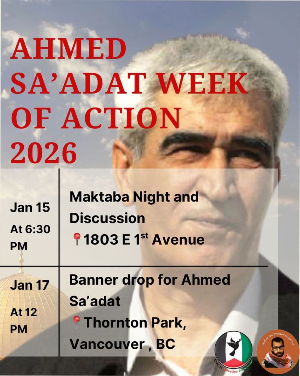AHMED SA'ADAT WEEK OF ACTION 2026 / 15 January 