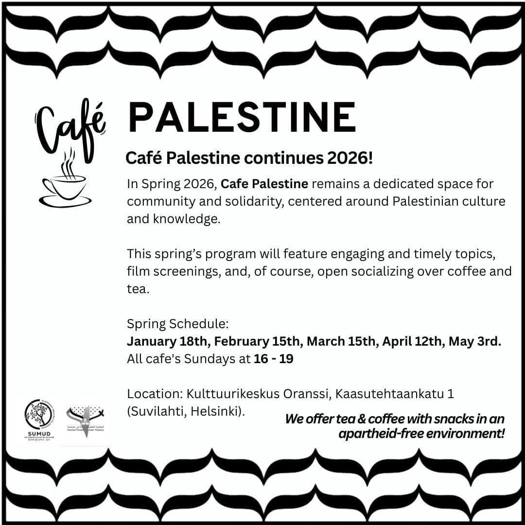 Café Palestine continues 2026!