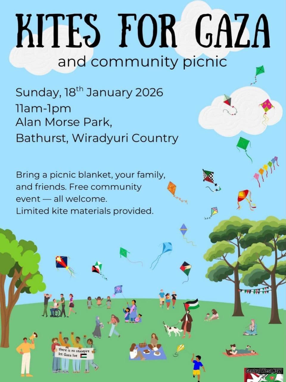 KITES FOR GAZA and community picnic