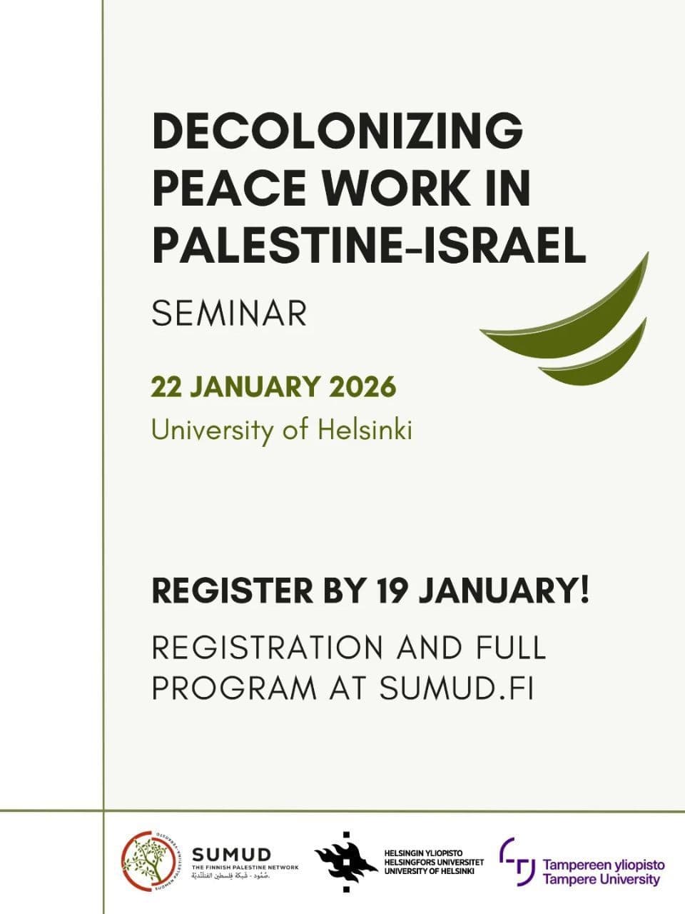 DECOLONIZING PEACE WORK IN PALESTINE-ISRAEL