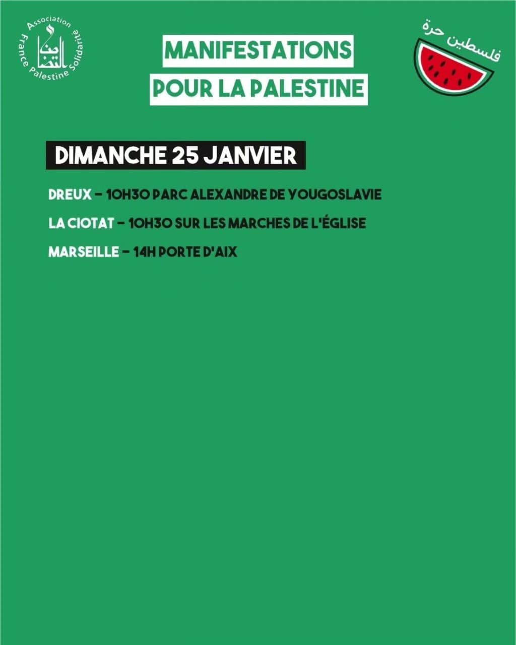 MANIFESTATIONS POUR LA PALESTINE / Marseille