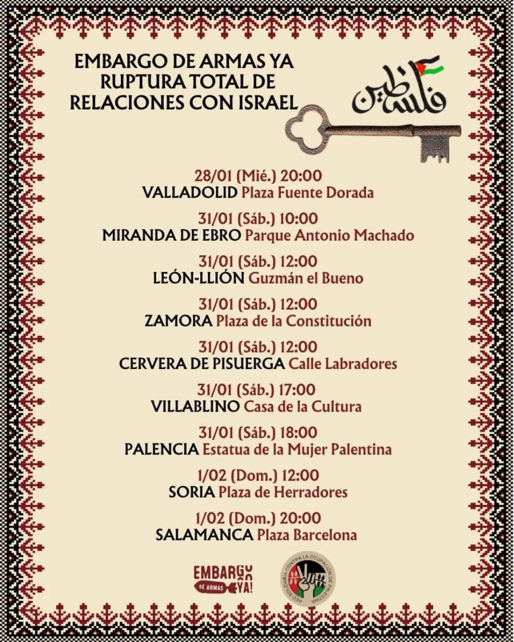 EMBARGO DE ARMAS YA RUPTURA TOTAL DE RELACIONES CON ISRAEL / Cervera de Pisuerga